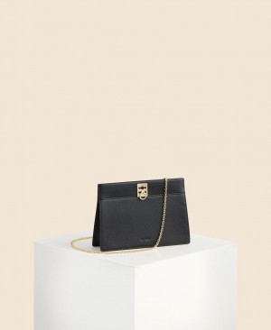 Black Women's Cafuné Stance Chain Crossbody Bags | CGW8024AO