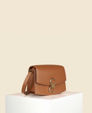 Brown Women's Cafuné Small Pendulum Crossbody Bags | PAB417VS