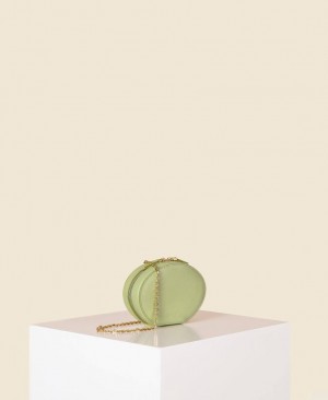 Green Women's Cafuné Egg Chain Mini Bags | YUL9873LF