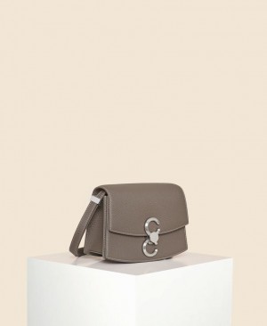 Grey Brown Women's Cafuné Small Pendulum Crossbody Bags | YIG8990LG