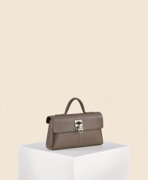 Grey Brown Women's Cafuné Stance Wallet Crossbody Bags | OWE604VS