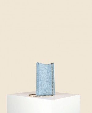 Light Blue Women's Cafuné Camber Sling Phone Bag | QGT9939WM