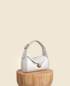 White Women's Cafuné Drop Duffel Shoulder Bags | AGL56100CI