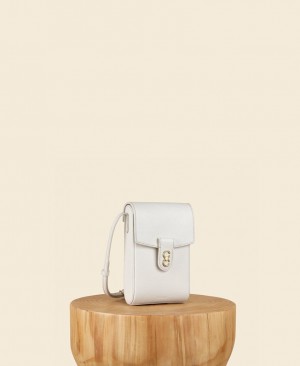 White Women's Cafuné Trunk Box Crossbody Bags | CRA338XR