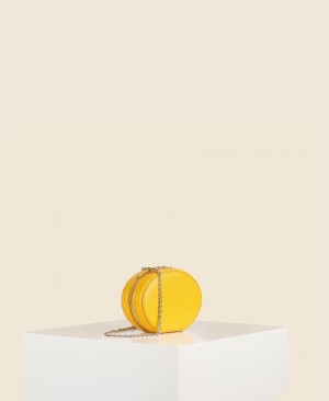 Yellow Women's Cafuné Egg Chain Mini Bags | DLR912RK