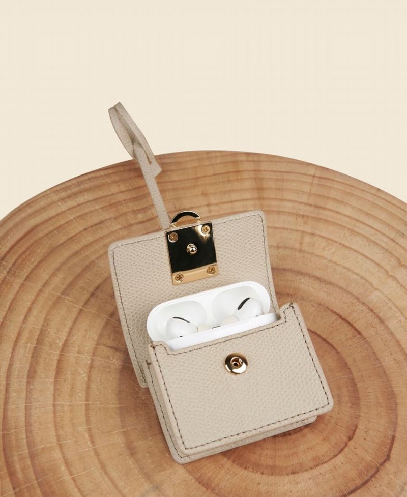 Beige Women's Cafuné Stance Pod AirPods Case Mini Bags | PLH725SP