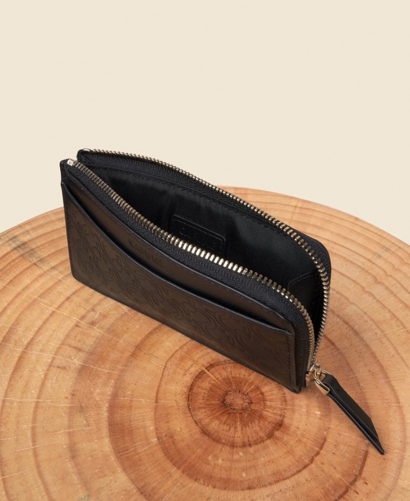 Black Women's Cafuné C-Lock L-Zip Cardholders | NLF4327YA