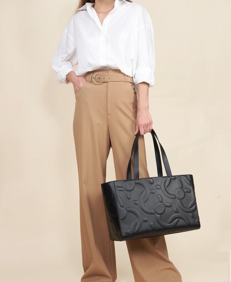 Black Women's Cafuné C-Lock Tote Bags | VYQ9940PR