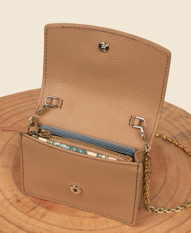 Brown Women's Cafuné Double-C Cardholders | OGJ2268AA