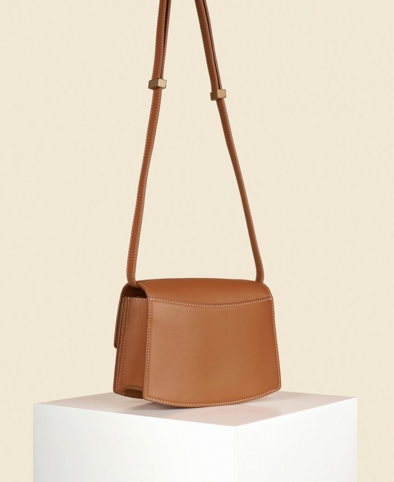 Brown Women's Cafuné Small Pendulum Crossbody Bags | PAB417VS