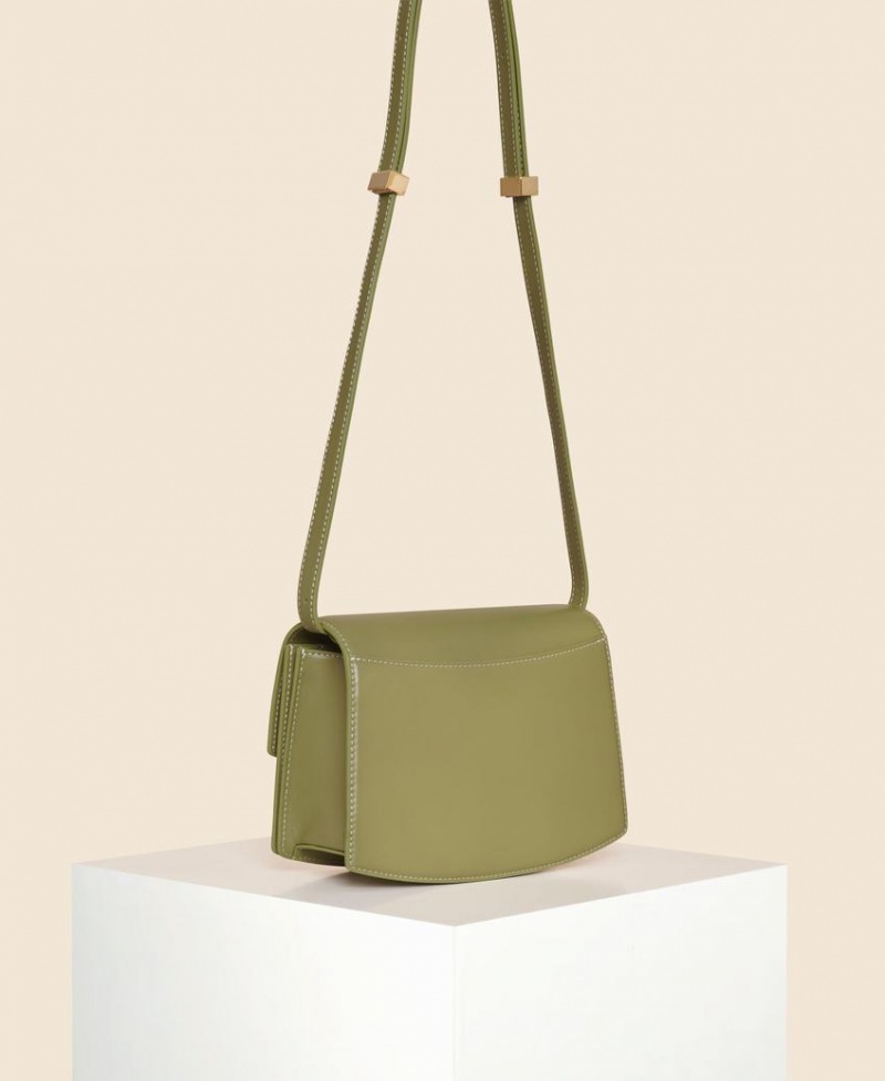 Green Women's Cafuné Small Pendulum Crossbody Bags | OUR5627CU