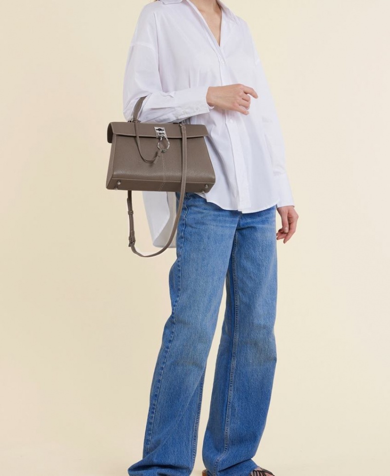 Grey Brown Women's Cafuné Stance Bag Shoulder Bags | ZNX2240LI