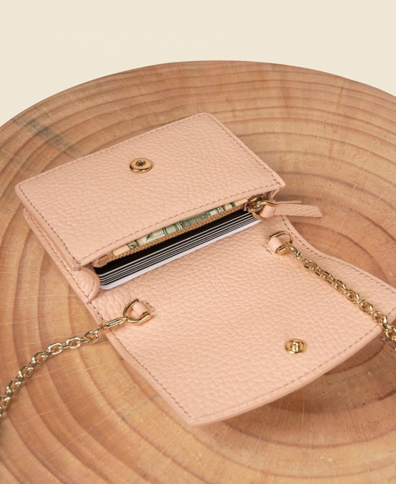 Pink Women's Cafuné Double-C Cardholders | UBA836RF