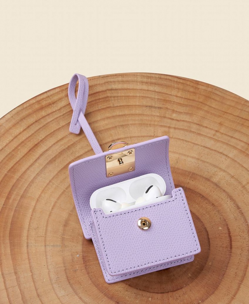 Purple Women's Cafuné Stance Pod AirPods Case Mini Bags | OWA3047RE