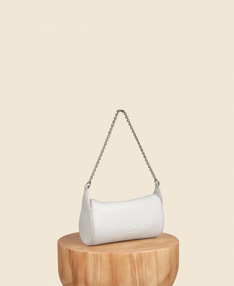 White Women's Cafuné Mini Drop Duffel Shoulder Bags | IPJ9775BU