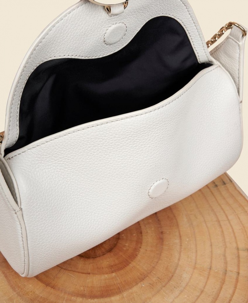 White Women's Cafuné Mini Drop Duffel Shoulder Bags | IPJ9775BU