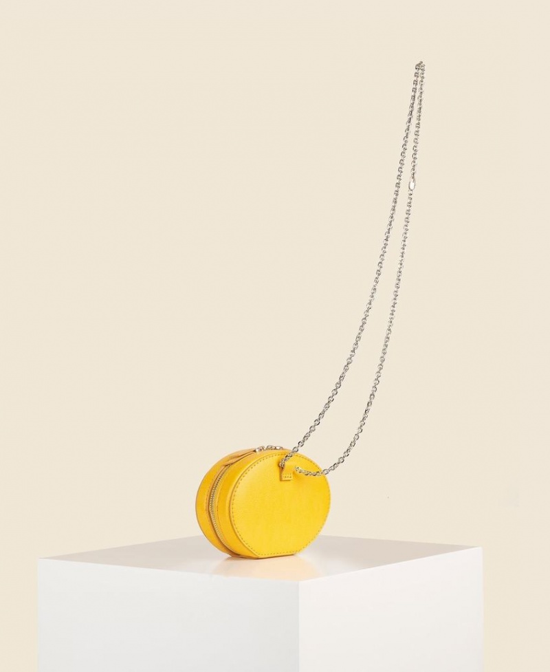 Yellow Women's Cafuné Egg Chain Mini Bags | DLR912RK